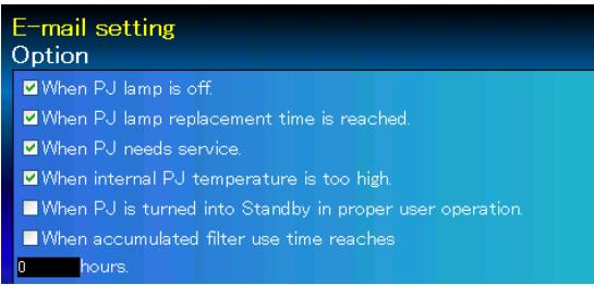 VIEWSONIC PJL6223 - Check box setting - 1