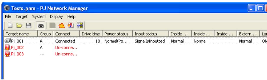 VIEWSONIC PJL6223 - Starting target monitoring - 1