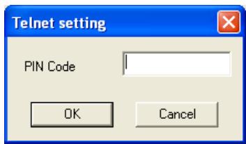 VIEWSONIC PJL6223 - Setting up the password of Telnet - 1