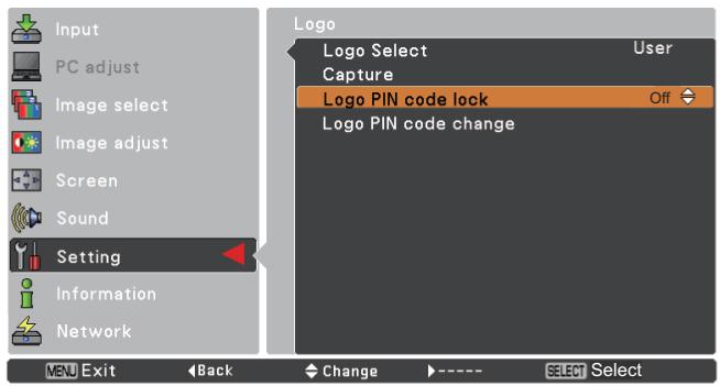VIEWSONIC PJL6223 - Logo PIN code change - 3