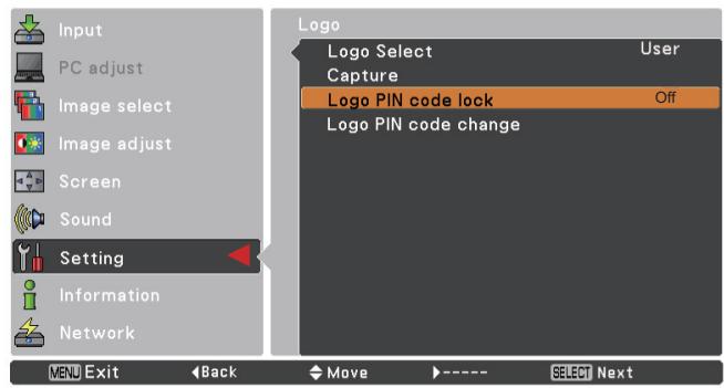 VIEWSONIC PJL6223 - Logo PIN code lock - 2