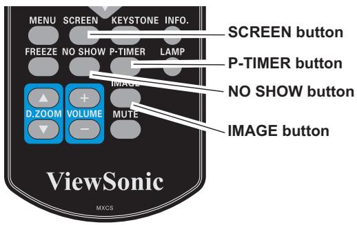 VIEWSONIC PJL6223 - SCREEN button - 4
