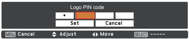 VIEWSONIC PJL6223 - Logo PIN code change - 1