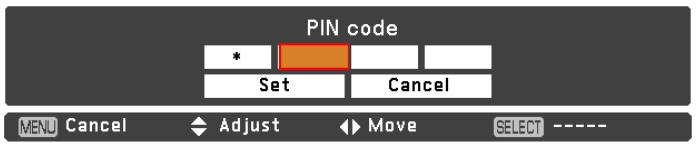 VIEWSONIC PJL6223 - Change the PIN code - 1