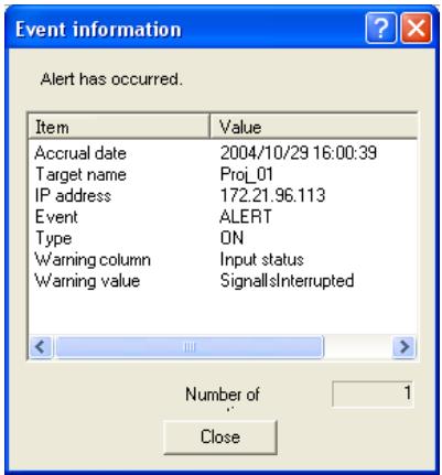 VIEWSONIC PJL6223 - Display warning dialog - 1