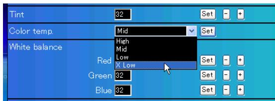VIEWSONIC PJL6223 - Pull-down menu setting - 1