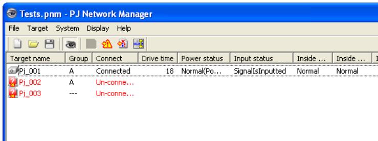 VIEWSONIC PJL6223 - When happens the alert on the target - 1
