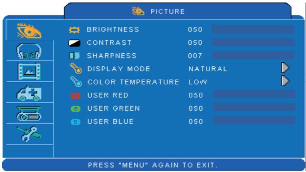 VIEWSONIC PJL7201 - How To Operate On-Screen Display - 1