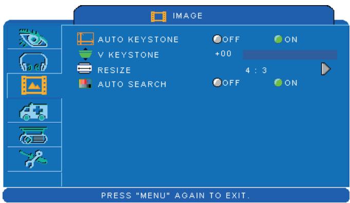VIEWSONIC PJL7201 - Image Menu - 1