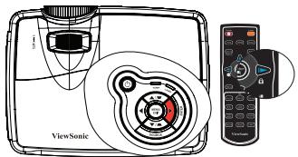 VIEWSONIC PRO8450W - Locking control keys - 1