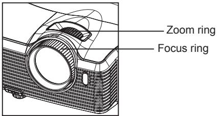 VIEWSONIC PRO8450W - Adjusting the Projector Zoom and Focus - 1