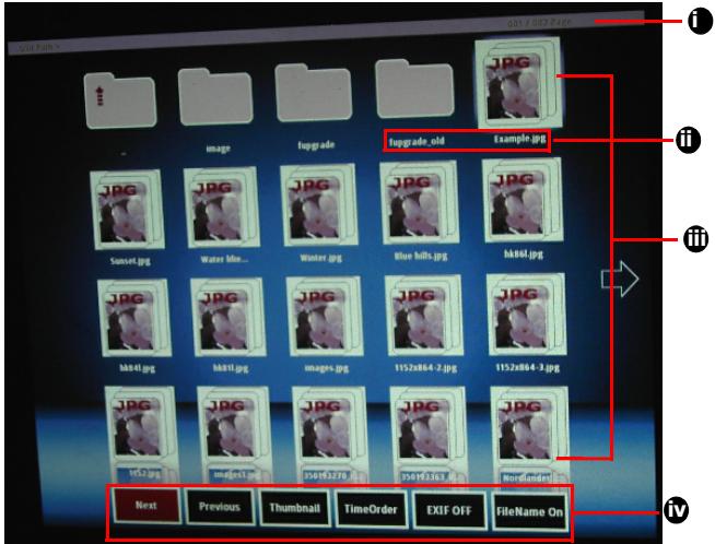 VIEWSONIC PRO8500 - Displaying pictures with a USB storage device - 1