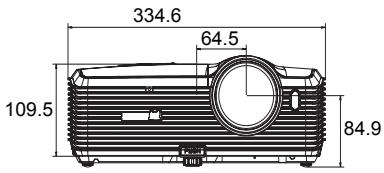 VIEWSONIC PRO8500 - Dimensions - 2