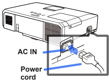 VIEWSONIC PRO9500 - Connecting to a power supply - 1