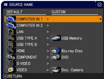 VIEWSONIC PRO9500 - SCREEN menu - 3