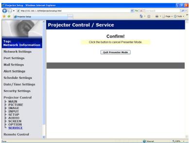 VIEWSONIC PRO9500 - Projector Control (Continued) - 1
