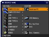 VIEWSONIC PRO9500 - SCREEN menu - 6