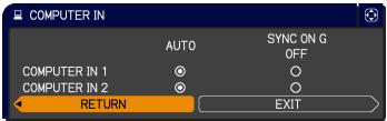 VIEWSONIC PRO9500 - INPUT menu - 3