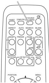 VIEWSONIC PRO9500 - Press the MY SOURCE / DOC. CAMERA button on the remote control. The input signal will be changed into the signal you set as MY SOURCE. - 1