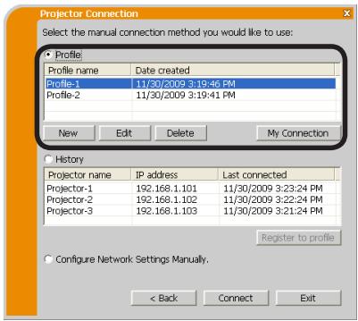 VIEWSONIC PRO9500 - Profile connection - 1