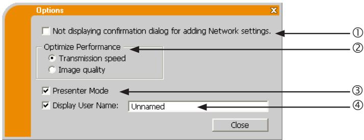 VIEWSONIC PRO9500 - Option menu - 1