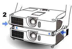 VIEWSONIC PRO9500 - Stacking the projectors - 2
