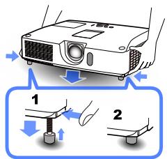 VIEWSONIC PRO9500 - Preparing elevator feet - 3