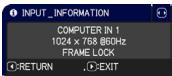 VIEWSONIC PRO9500 - OPTION menu - 9