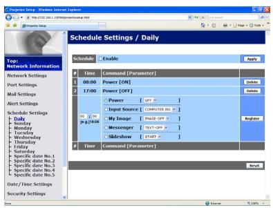 VIEWSONIC PRO9500 - Event Scheduling - 1