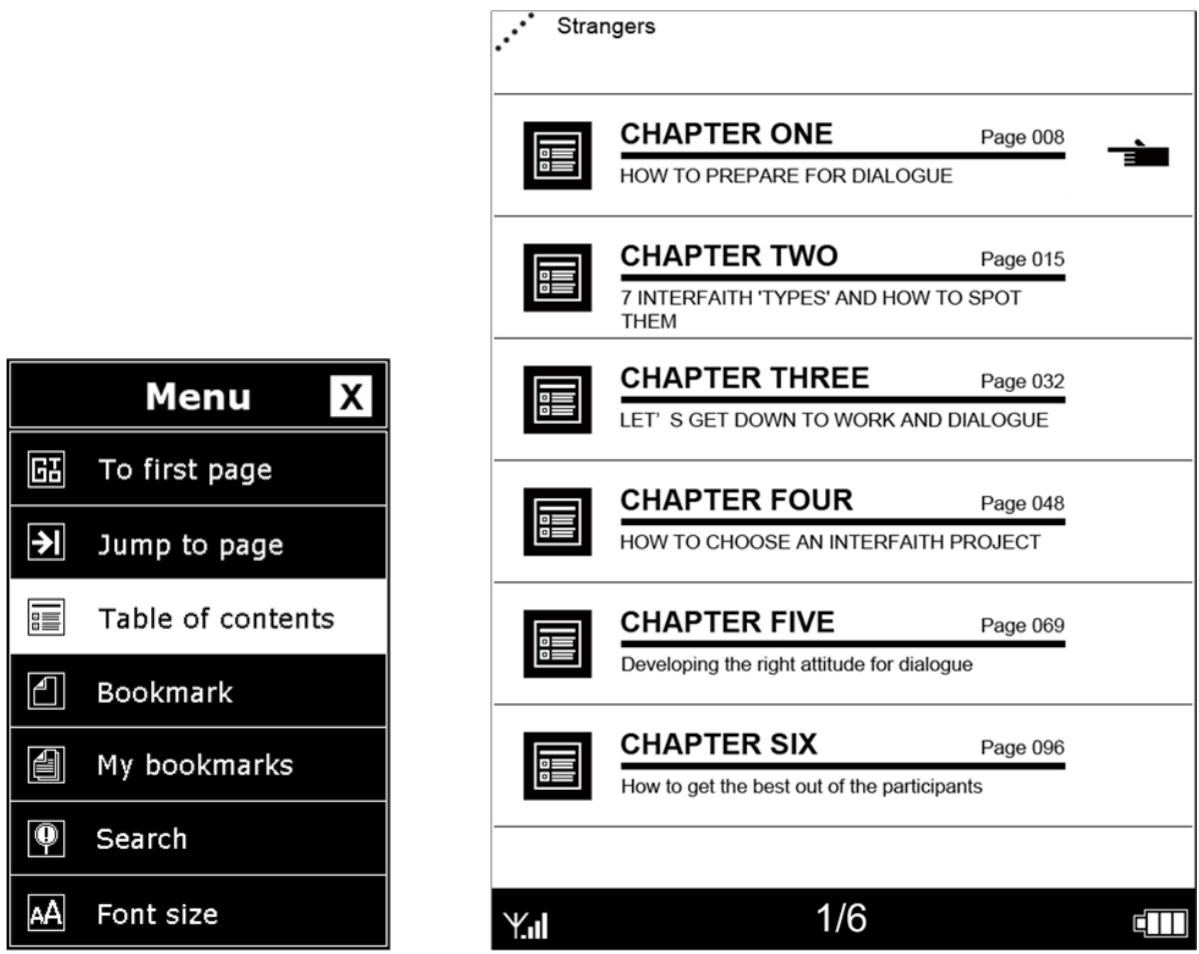 VIEWSONIC VEB620 - Displaying Table of Content - 2