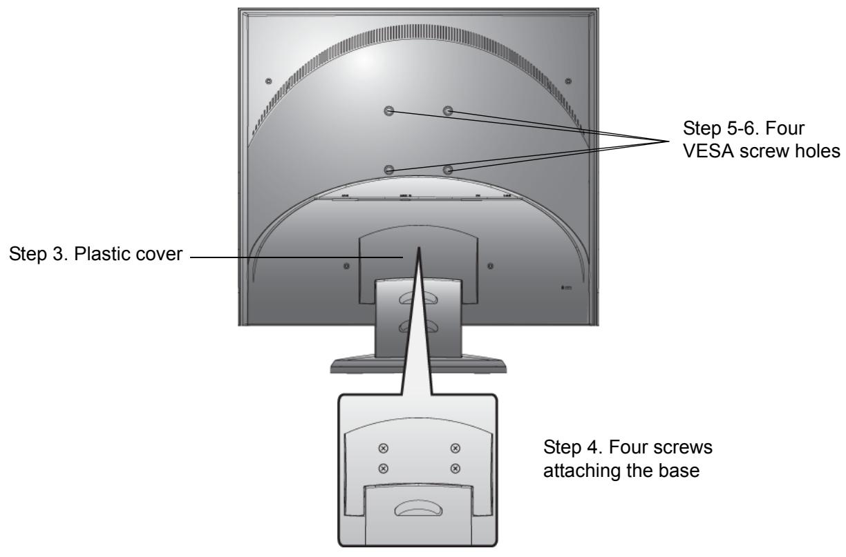 VIEWSONIC VG930M - Wall Mounting (Optional) For use only with UL Listed Wall Mount Bracket - 1