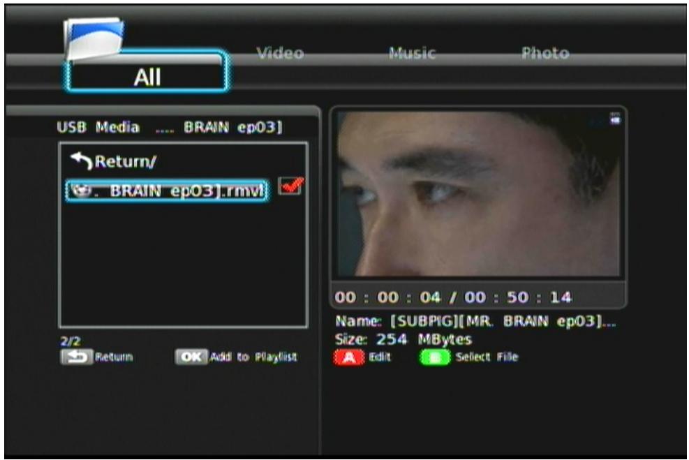 VIEWSONIC VMP70 - > Playlist - 1