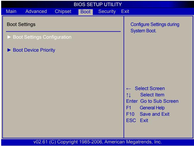 VIEWSONIC VOT132 - Boot Menu - 1