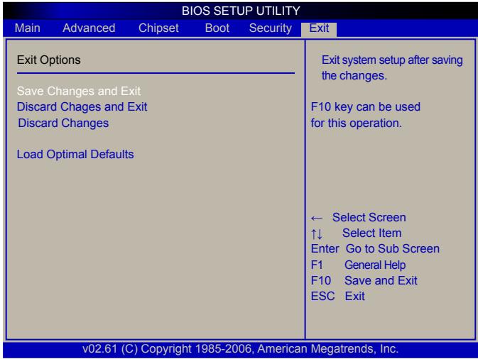 VIEWSONIC VOT132 - Exit Menu - 1