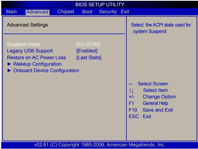 VIEWSONIC VOT132 - Advanced Menu - 1