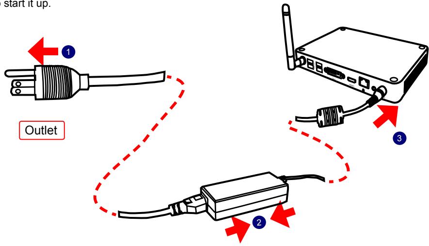 VIEWSONIC VOT132 - Connecting the power cord - 1