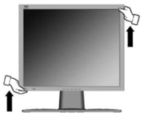 VIEWSONIC VP950B - To Raise and Lower the display - 1