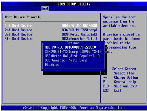 VIEWSONIC VPC220 - Boot Device Priority - 1