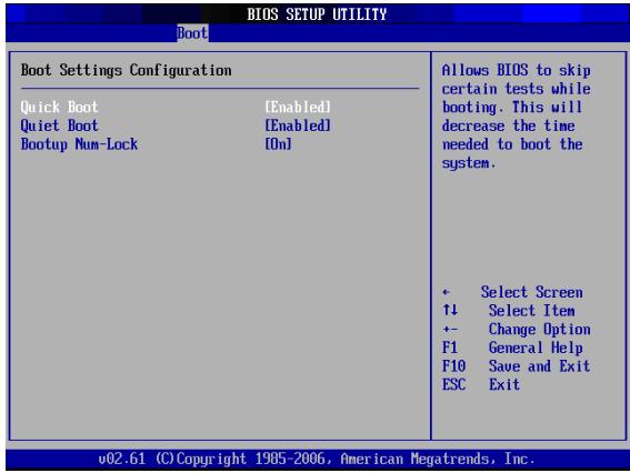 VIEWSONIC VPC220 - Boot Settings Configuration - 1