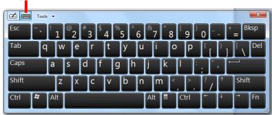 VIEWSONIC VPC220 - Using the On-Screen Keyboard - 1
