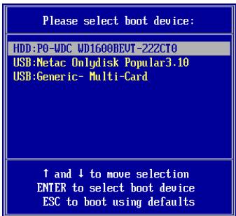 VIEWSONIC VPC220 - Boot Menu - 1