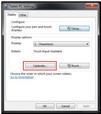 VIEWSONIC VPC220 - Click Calibrate. - 1