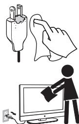VIEWSONIC VT3205LED - Cleaning the screen surface/ cabinet of the TV set - 1