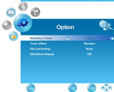 VIEWSONIC VT3205LED - In "Option" menu can setup following functions: - 6