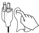 VIEWSONIC VT3245 - Cleaning the AC power plug - 1
