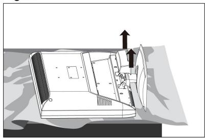 VIEWSONIC VTMS2431 - Disconnecting the Stand - 2