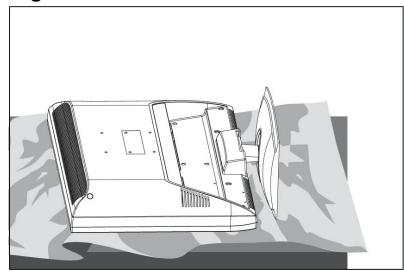 VIEWSONIC VTMS2431 - Disconnecting the Stand - 1