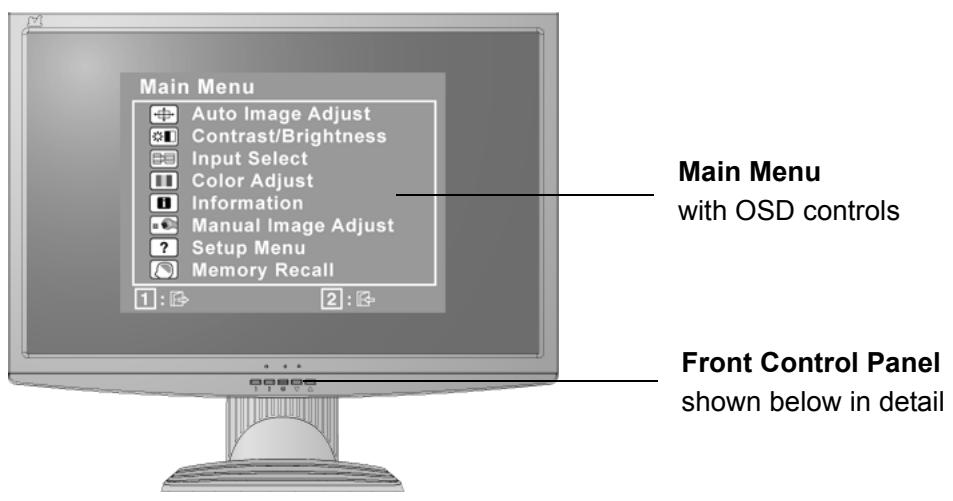 VIEWSONIC VX1940W - Adjusting the Screen Image - 1