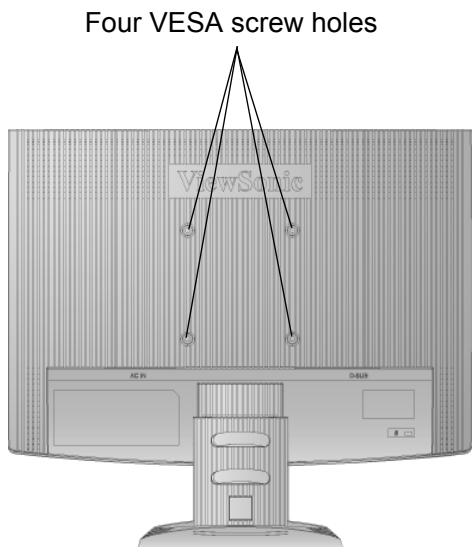 VIEWSONIC VX1940W - Wall Mounting (Optional) For use only with UL Listed Wall Mount Bracket - 1