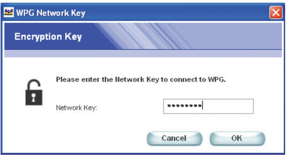 VIEWSONIC WPG-150 - Set Security Type to "WPA-Personal", select "TKIP" for the Encryption Type and type the Network Security Key > Click OK - 3